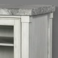 thumbnail image 4 of Steve Silver Canova Weathered White Marble Top Sideboard, 4 of 7