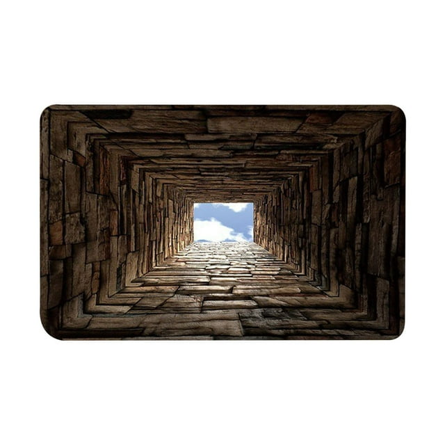 FUYPSE 2026 New Arrivals Carpet Cleaner Shampoo 3D Hole Rug Rugs That Look Like A Hole Trap Optical Bottomless Non Doormat for Door Entrance Bathroom Stairs Playroom Living Room or Area Decoration