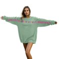 thumbnail image 3 of Youpwaven Womens Mens Oversized Sweatshirts I Love You This Much Matching Couples Long Sleeve Pullover Sweaters Valentines Day Gifts Hoodies for Couples Size S-3XL, 3 of 8