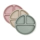 thumbnail image 1 of Juego De 3 Platos De Silicona Para Niños Con Ventosa U Chef Color Beige/verde/rosa, 1 of 5