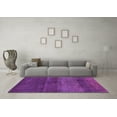 thumbnail image 3 of Ahgly Company Indoor Round Abstract Purple Contemporary Area Rugs, 4' Round, 3 of 4