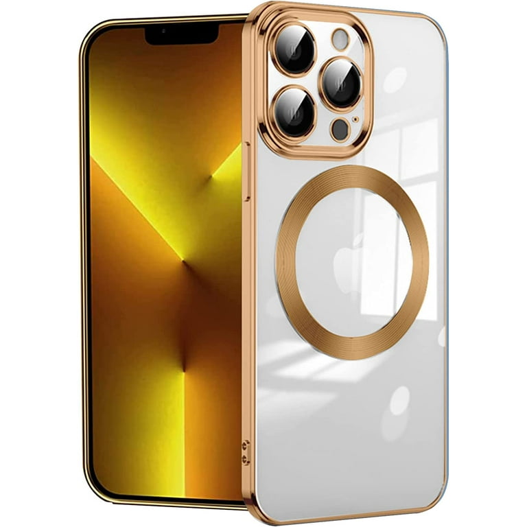 Custodia Magnetica Ownest Per IPhone 14 Pro Max – Glitter Rosa, MagSafe, Protezione Fotocamera