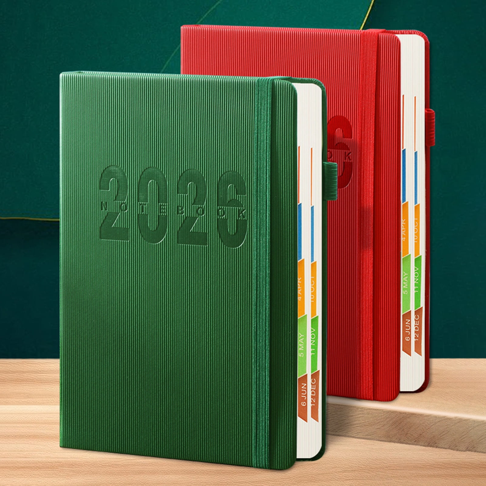 OIUR 2026 Planner JAN. 2026 - DEC. 2026 Daily Weekly Monthly Calendar Planner with Faux Leather Cover for Men Women Business Student