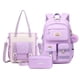 thumbnail image 1 of Set de Mochilas MUSEVOS Kawaii para Niñas, Escuela, Morado 43x30x18 cm, 1 of 6