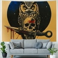 thumbnail image 4 of Orinice Owl Skull Tapestry Wall Hanging Unique Style Graphic Tapestries Home Wall Decor Art Living Room Bedroom Dorm Apartment Farmhouse 50x40inch, 4 of 6