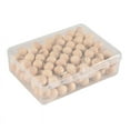 thumbnail image 2 of 130pcs Round Wood Decorative Push Pins, Wood Head and Steel Needle Point Thumb Tacks xc6458, 2 of 6