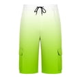 thumbnail image 3 of CONZONE Mens Cargo Shorts Gradient Color Straight Leg Cargo Shorts for Men Lightweight Relaxed Fit Outdoor Workout Shorts With Pockets, 3 of 5