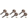 thumbnail image 6 of 6 pcs  Vintage Rose Curtain Tieback Tassel Hooks Door Wall Hook (Antique Copper), 6 of 8