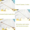 thumbnail image 3 of 3PCS Long Handle Cocktail Stirrer Bar Spoon Multifunctional Twisted Bar Spoon for Bartenders, 3 of 4