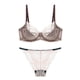 thumbnail image 1 of Gibobby Conjunto Lencería Tanga Y Bralette Pantalones cortos de ropa interior de encaje sexy para mujer con conjunto de sujetador transpirable de pecho lateral(Rosa, 80C), 1 of 2