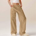 thumbnail image 3 of High Waist Dress Pants for Women Straight Leg Flare Slack Pant Stretchy Business Casual Work Office Trousers, 3 of 8