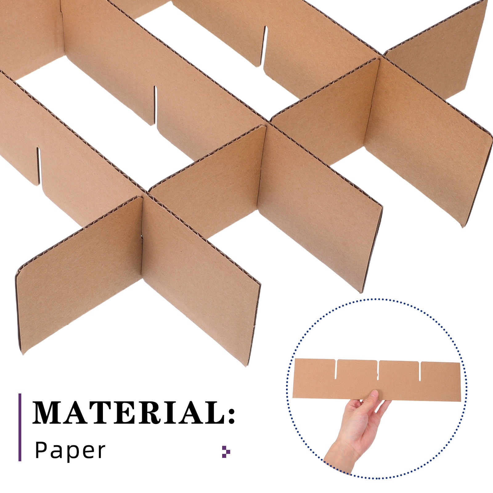Beaupretty 5Pack Cardboard Moving Boxes For Glass Packing Safe Transportation