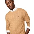 thumbnail image 3 of Jersey Tommy Hilfiger Cable Knit para hombre PineConetan Talla M, 3 of 4
