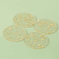thumbnail image 2 of 1Pcs Acrylic Gold Leaf Tea Thermal Insulation Crafts Coffee, 2 of 6