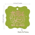 thumbnail image 7 of Inkdotpot Hang Tags Thank You From The New Wedding Favor Bracket Shape Gift Tags Real Rose Gold Foil Bonbonniere Tag Pack Of 100, 7 of 7