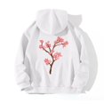 thumbnail image 2 of WZXFASHION Chandail à Capuchon pour Femmes à Imprimé Floral au Dos avec Cordon et Poche Rabais de 50 % Liquidation Chandail à Manches Longues, 2 of 4