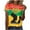Multicolor, variant on BVOFAR Black History Month Shirts for Women African American Tops Short Sleeve Round Neck T-Shirts Plus Size Loose Tees