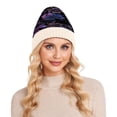 thumbnail image 7 of BZSMCE Winter Beanie Hats Casual Warm Cozy CapNightfall Blooms Pattern, 7 of 7