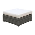 thumbnail image 1 of Furniture of America Arthur Contemporary Rattan Large Patio Ottoman in Gray, 1 of 5