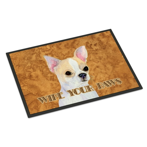 Carolines Treasures SS4901JMAT Chihuahua Wipe your Paws Doormat 24x36 36"L x 24"W multicolor