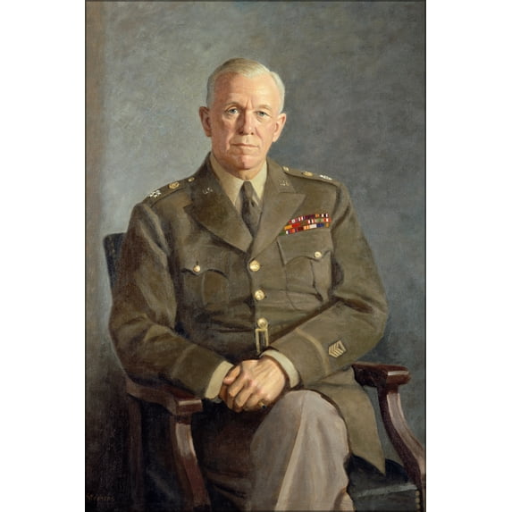 24"x36" Gallery Poster, George C. Marshall 1949