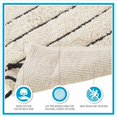 thumbnail image 3 of INK+IVY Arbor 100 Percent Cotton Pile Tufted Bath Rug in Black/Neutral, 3 of 11