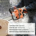 thumbnail image 4 of YNCE 58CC Gas Chainsaw, 20 Inch Chain Saw with 2 Stroke Engine, Gas Power Chainsaw with Non-Slip Handle, 550ml Fuel Tanks for For Forest, Garden, Farm Tree and Wood Cutting Use, 4 of 10