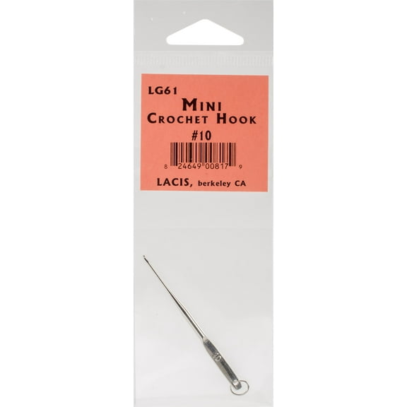 Lacis Mini Crochet Hook 2.25"-#10