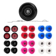 thumbnail image 4 of Juego de 4 ruedas de patín en línea cuádruples para interior / exterior PU 58 Negro Sunnimix Rueda de patines, 4 of 8