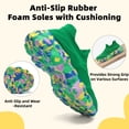 thumbnail image 2 of CZV Kids' Sock Sneakers Lightweight Breathable Slip-On Shoes for Boys & Girls - Non-Slip Casual Walking Shoes for Toddler/Little Kid,Size 5 Big Kid,Green, 2 of 8