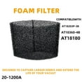 thumbnail image 3 of 20-1200A Universal Foam Filter ,3-Pack, Compatible with Hyper Tough 2.5-5 Gallon Wet/Dry Vacuums, 3 of 5