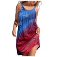 thumbnail image 4 of Hwmodou Women Dresses Summer Beach Daily Dress Sleeveless Vacation Simple Printed Casual Seaside Vacation Mini Dress Seaside Ladies Sundress, 4 of 6
