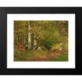 thumbnail image 2 of Hugo Darnaut 18x15 Black Modern Framed Museum Art Print Titled - Woodland Scene with Deer, 2 of 5