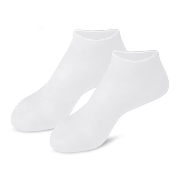 Puntoco Fundas protectoras e hidratantes para los pies que alivian las grietas y los callos, y fundas de queratina para los pies, películas para los pies, calcetines de playa y fundas suaves