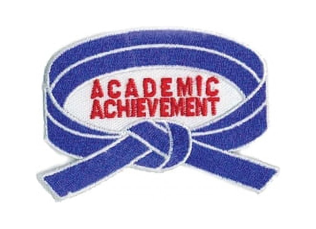Academic Achievement Patches, Martial Arts, Promotion Belt Rank Patch, Sew-on (Blue, ,3 pcs)