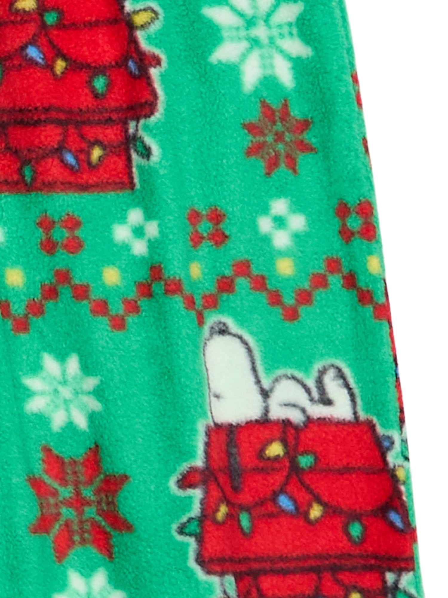 Snoopy Home for the Holiday’s Matching Family Pajama Sets, 2-Piece, Kids