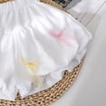 thumbnail image 6 of Virmaxy Solid Color Bow Bubble Shorts Soft Elastic Waist Casual Summer Bloomers Cute Versatile Play Shorts for Daily Wear and Outdoor Activities, 3-8Y, 6 of 8