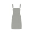 thumbnail image 5 of Lovskoo Women's Cute Corduroy Overall Bib Dress Pinafore Buckle Suspender Skirt Jumper Dress with Pockets Gray 2XL, 5 of 7