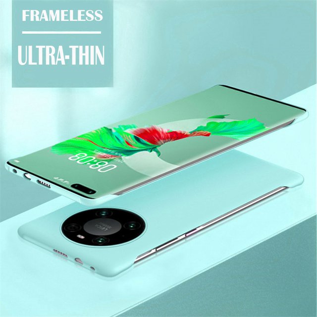 Solid Candy Color Frameless Hard PC Back Cover Case For Huawei Mate 60 50 40 30 Pro ShockProof Ultra Thin Cases Mint Mate 30 Pro