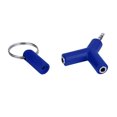 thumbnail image 2 of Audio Splitter Y Jack Male to 2 Female M/F 3.5mm Stereo Earphone BU, 2 of 4