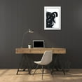 thumbnail image 3 of Ritter, Gina 23x32 White Modern Wood Framed Museum Art Print Titled - Noir Strokes III, 3 of 4