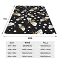 thumbnail image 5 of Bingfone Honey Bees At Night Print Flannel Fleece Blanket Throw Blanket For Bed,Sofa,Couch,Travel,Camping(50"X40"), 5 of 9