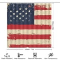thumbnail image 2 of American Flag with Red And White Stripes 4Pcs Shower Curtain Set with Rugs Rug Toilet Lid Cover And Non-Slip U Shape Mat Independence Day Waterproof Personality Pattern Bath Curtain, 2 of 8