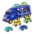 thumbnail image 4 of Camión de bomberos CUTICAT coche de juguete eléctrico de fricción con luces y sonidos para edades de 3 a 5 años Azul, 4 of 8