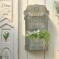thumbnail image 2 of Bigfortune Metal Wall Planter For Outdoor Indoor,Metal Plant Pot Holders,Rustic Wall Hanging Planter,Garden Wall Flower Planters, 2 of 7