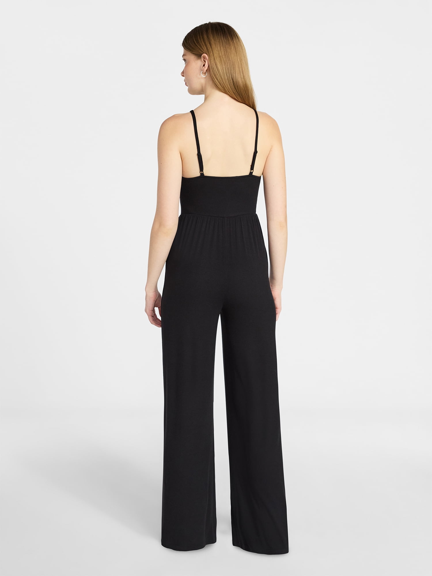 No Boundaries Sleeveless Cami Jumpsuit, Women's XXS-XXL - Walmart.com
