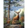 Cuadros Decorativos 5D Likrtyny Kit Rhinestone Pictures DIY Bosque Elk Taladro Redondo Completo Pintura Diamante 30X40 cm