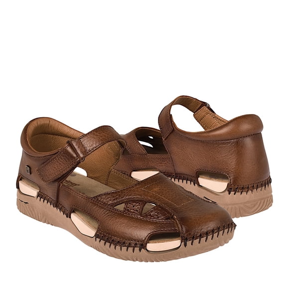 HUARACHES LOBO SOLO MUJER 1774 PIEL CAFÉ