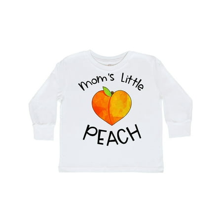 

Inktastic Mom s Little Peach Cute Peach Heart Gift Toddler Boy or Toddler Girl Long Sleeve T-Shirt