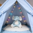 thumbnail image 6 of syligr 18 Inch Fluffy Elephant Plush Toy, Soft Pastel Stuffed Animal, Cute Elephant Stuffed Doll, Huggable Plushie for Sleeping Decor, Vintage Plush for Bedroom Shelf, Birthday Gift for Girls Boys, 6 of 6